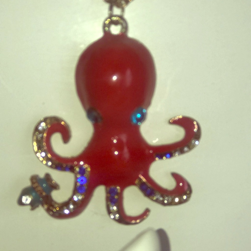 Awesome Betsy Johnson octopus pendant